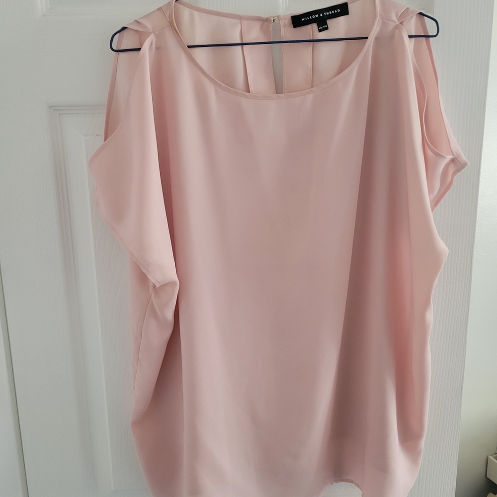 Elegant Blush Pink Sleeveless Top